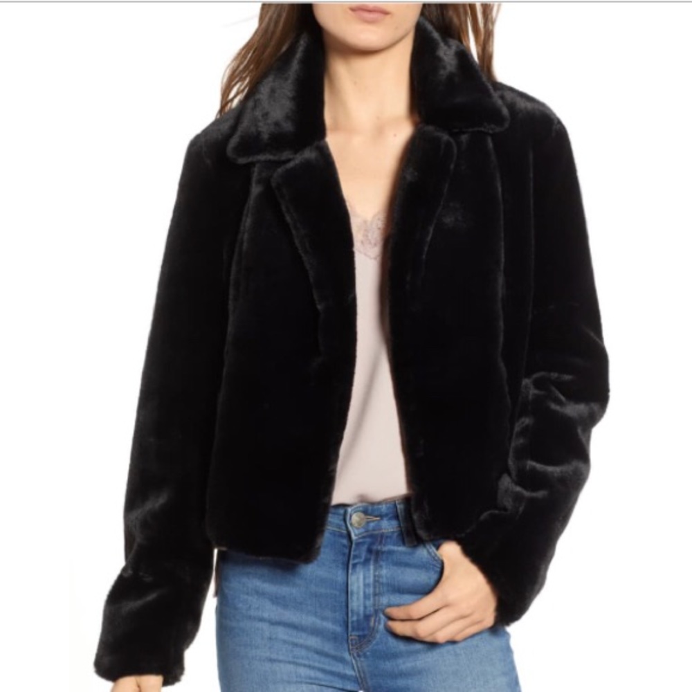 Faux fur jacket